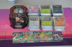 Pokemon Cards Gift Bundle - 150x Card & Tin Bulk Joblot Includes Ultra Rares - Image 1