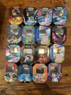 Pokemon Cards Gift Bundle - 150x Card & Tin Bulk Joblot Includes Ultra Rares - Image 3