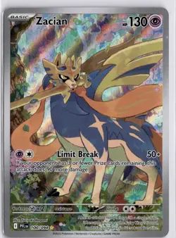 Zacian 100/094 Illustration Rare Phantasmal Flames Pokemon Trading Card TCG - Image 3