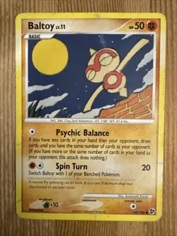 Baltoy 60/106 Common Great Encounters Pokemon Card DMG - Image 1