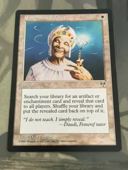 mtg Mirage Enlightened Tutor, Old Set, Near Mint Condition - Image 1
