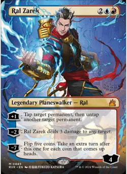 Ral Zarek (Anime Borderless) 445 MTG NM - Ravnica Remastered - Image 1
