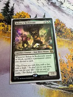 1x Bebop & Rocksteady NM Eng MTG - MTG TMNT - Image 3
