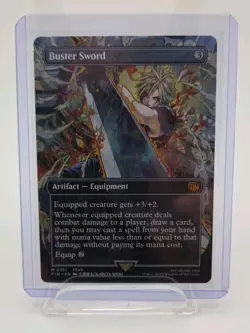 Buster Sword (Regular Borderless) Final Fantasy Magic the Gathering, Pack Fresh! - Image 3