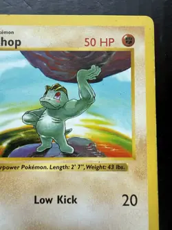 Pokemon 1st Edition Machop 052/102 Base Set Shadowless (MP) - Image 3