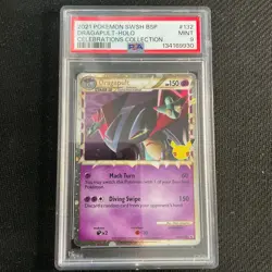 Dragapult SWSH132 *PSA 9* Celebrations Collection Pokemon TCG - Image 1