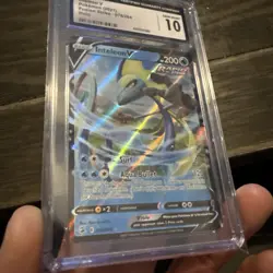 2021 Pokemon Inteleon V Fusion Strike Holo #78 CGC 10 - Image 2