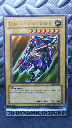 | Yugioh Gaia The Fierce Knight LOB-006 Ultra Rare Legend Of Blue Eyes HP 🔥 | - Image 1