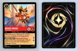 Mickey Mouse #103/204 Lorcana Azurite Sea 2024 Disney Super Rare TCG - Image 1