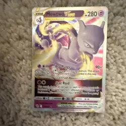 Pokemon Mewtwo VSTAR Ultra Rare Holo 280 HP 029/078 Pokemon GO Psychic Card - Image 1
