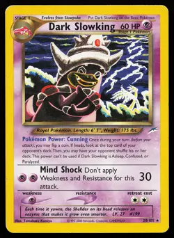 Dark Slowking 20/105 Rare Neo Destiny Pokemon Card - Image 1