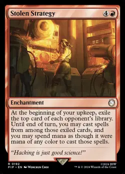 MTG Magic the Gathering Stolen Strategy (192/1189) Fallout LP - Image 1