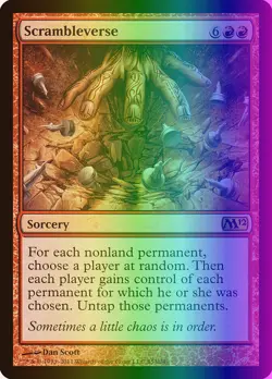 MTG Magic the Gathering Scrambleverse (153/256) Magic 2012 LP FOIL - Image 1