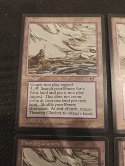 MAGIC THE GATHERING Lot of Four (4) THAWING GLACIERS ALLIANCES MP - Image 4
