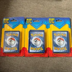 LOT OF 3 Pokemon Trading Card Games 20cd Plus Promo Blister- SEALED 1 Foil Each - Image 1