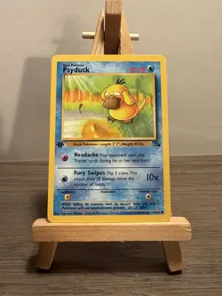 Psyduck Fossil 53/62 LP/NM Regular 1st Edition Common Pokemon TCG - Image 1