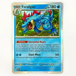 041/162 FERALIGATR | RARE HOLO | TEMPORAL FORCES POKEMON CARD - Image 1