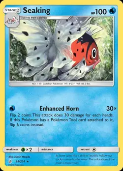 Pokemon Seaking (49/241) Unbroken Bonds LP REVERSE HOLO - Image 1