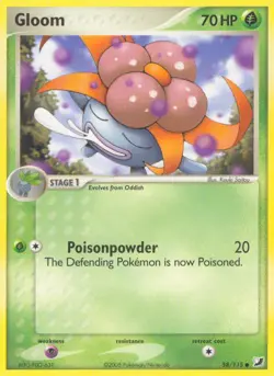 Pokemon Gloom (58/151) Unseen Forces LP - Image 1