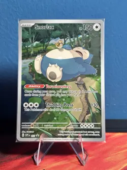 Pokemon Snorlax 051 Sv: Scarlet & Violet Promo Holo Basic 150HP Voraciousness - Image 1