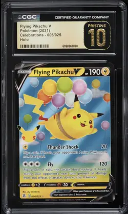 Flying Pikachu V 006/025 Holo - 2021 Pokemon Celebrations - CGC Pristine 10 - Image 1