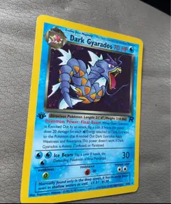 Pokemon TCG Dark Gyarados Holo Rare Card 8/82 1st edition - Image 4