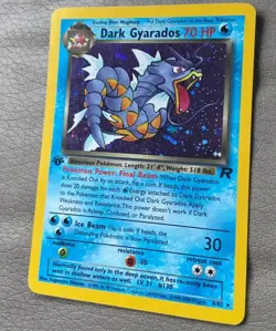 Pokemon TCG Dark Gyarados Holo Rare Card 8/82 1st edition - Image 5