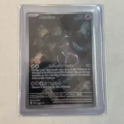 Pokemon 2023 TCG SV 151 Mewtwo Illustration Rare Promo #52 NM/M Condition - Image 1