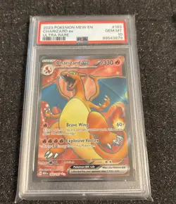 2023 POKEMON MEW EN-151 183 CHARIZARD EX ULTRA RARE PSA 10 - Image 1