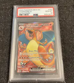 2023 POKEMON MEW EN-151 183 CHARIZARD EX ULTRA RARE PSA 10 - Image 2