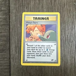 Misty's Tears Uncommon Unlimited Gym Challenge 118/132 HP Pokemon TCG - Image 1