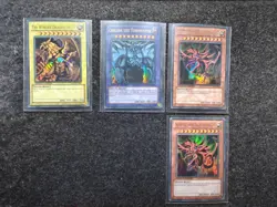YuGiOh Holo Card Bundle – Odin, God Cards, Blue-Eyes, Dark Magician, & more - Image 4