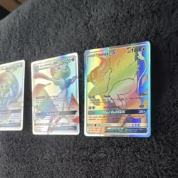 Pokemon Tapu Fini GX, Gardevoir GX, Tauros GX Sun & Moon Foil Card Lot GX - Image 3