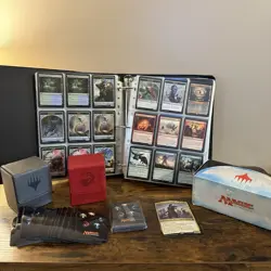 Magic The Gathering LOT 1,317 Cards, Binder, Protective Sleeves, Card Boxes - Image 1