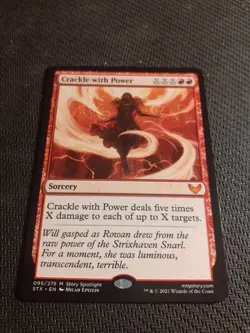 MTG Crackle with Power, Strixhaven: School of Mages - Excellent Condition - Image 1