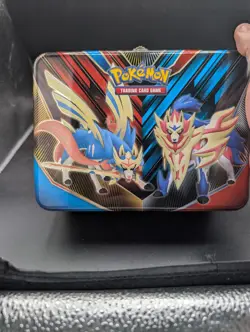 Pokemon Trading Card Game Storage Box filled w/ pokemon stationery and stickers! - Image 1