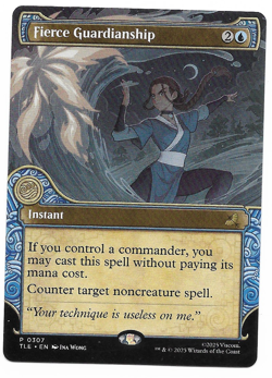 MTG Fierce Guardianship Showcase Promo TLE #307 Avatar Last Airbender NM cEDH - Image 1