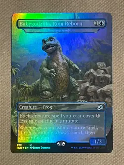 1X Babygodzilla Ruin Reborn Showcase Borderless Foil NM MTG - Image 1
