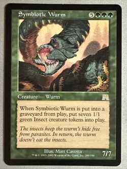 MTG / Symbiotic Wurm / ONS / #289 / Regular / Rare / NM - Image 1
