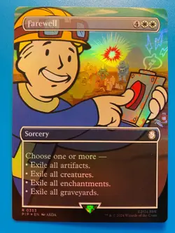 MTG 1x FOIL BORDERLESS Farewell # 353 Universes Beyond: Fallout Magic the x1 NM - Image 1