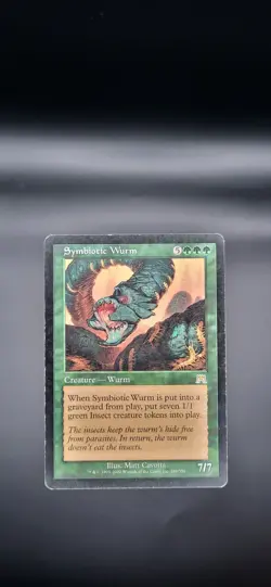 Symbiotic Wurm: MTG Onslaught set#289 , Rare Lightly Played - Image 1