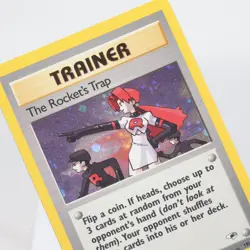 Pokemon TCG - The Rocket's Trap 19/132 Gym Heroes Holo Rare WOTC - EXC/NM - Image 1
