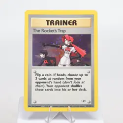 Pokemon TCG - The Rocket's Trap 19/132 Gym Heroes Holo Rare WOTC - EXC/NM - Image 2