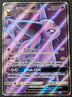 Pokemon Espeon GX 140/149 Full Art Ultra Rare Holo Sun & Moon Base Card - Image 1