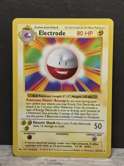 Pokemon Electrode 021/102 Base Set (Shadowless) Regular - Image 1