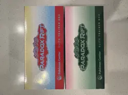 Pokemon Paradox Rift Elite Trainer Box Pokemon Center Exclusive Set of 2 + Mat - Image 4