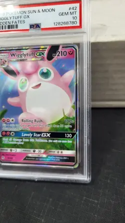 2019 WIGGLYTUFF GX FULL ART HIDDEN FATES POKEMON TCG PSA 10 GEM MINT #42/68 - Image 3