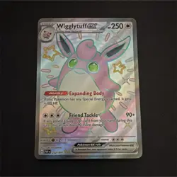 Pokemon Wigglytuff ex Shiny Ultra Rare Holo 222/091 SV: Paldean Fates 250 HP - Image 1