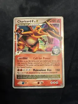 Pokemon TCG Charizard Ultra Rare G LV.X DP45 Diamond & Pearl Black Star Promo. - Image 1