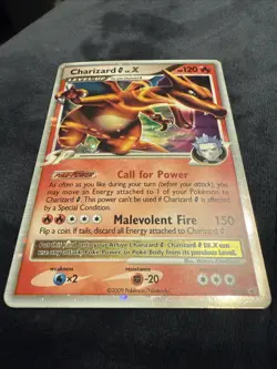 Pokemon TCG Charizard Ultra Rare G LV.X DP45 Diamond & Pearl Black Star Promo. - Image 4